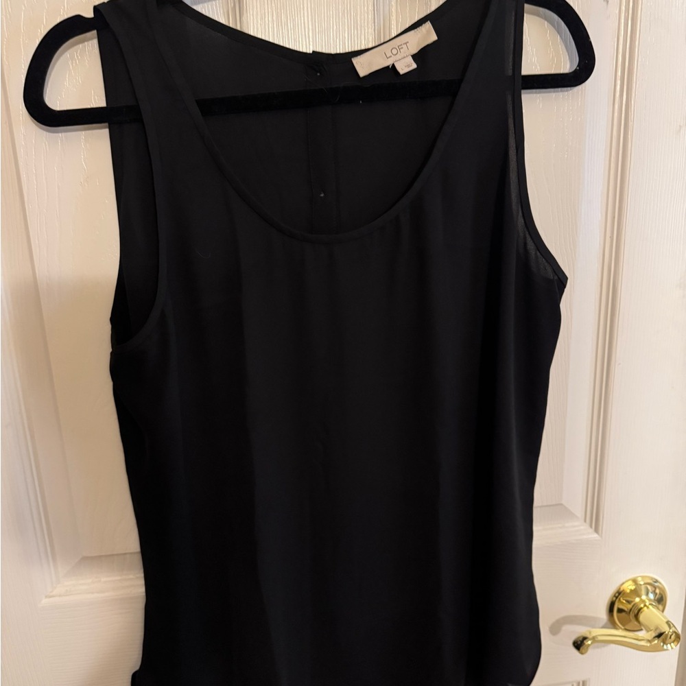 LOFT Women's Elegant Black Tank Top